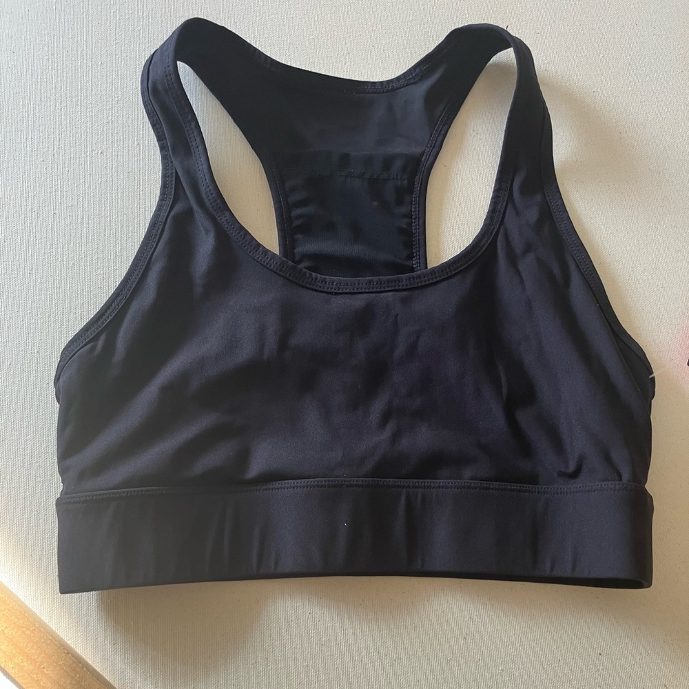 Fabletics Black Racerback Sports Bra Intimates
